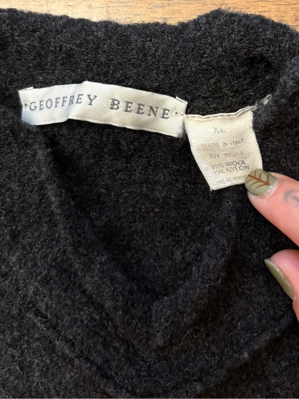 Gorgeous vintage wool blend sweater